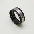 Classic Party Engagement Bands Stainless Steel Black Silver Men RIngs